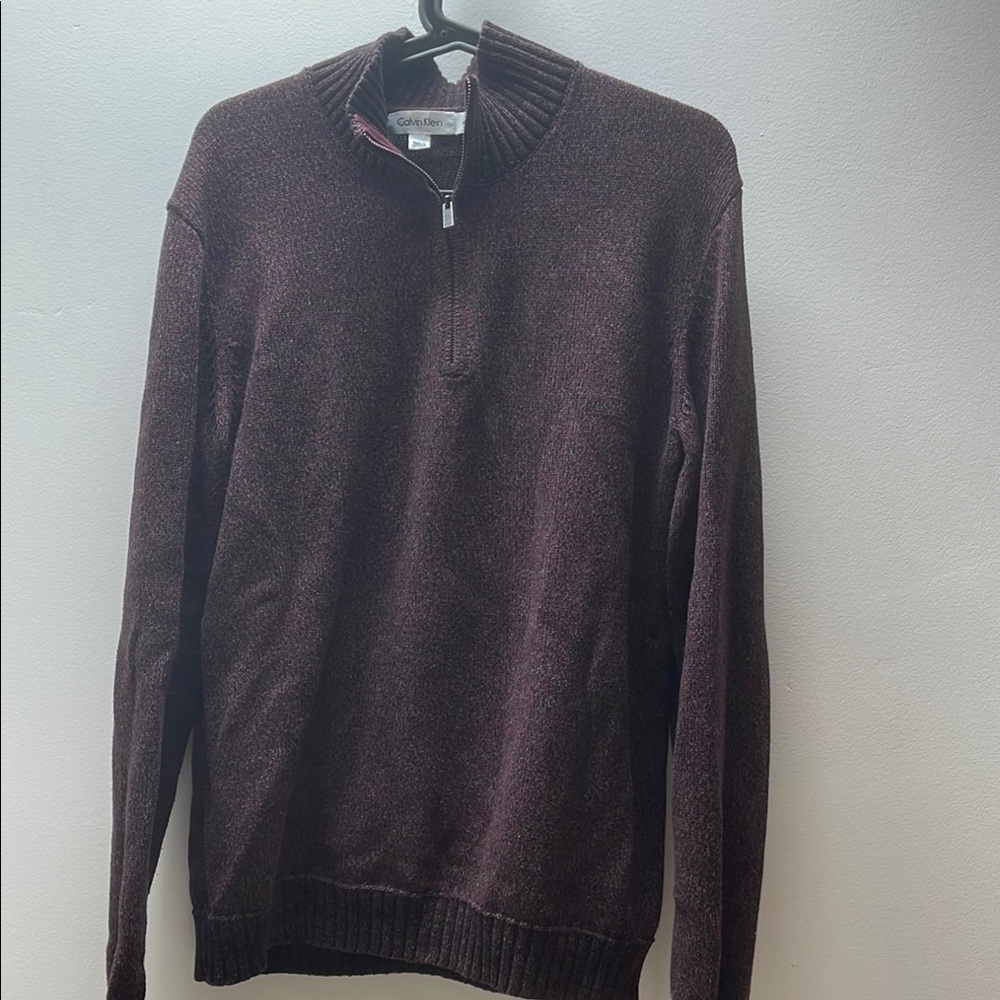 Calvin Klein Men's Burgundy Sweater